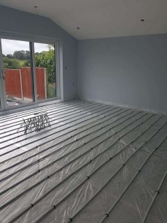 Underfloor Heating Laid for Liquid Screed