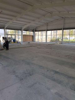 Liquid Screed Swansea Car Showroom 1