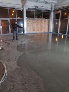 Liquid Screed Swansea Car Showroom 2