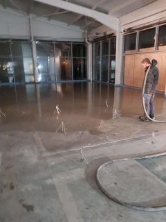 Liquid Screed Swansea Car Showroom 5